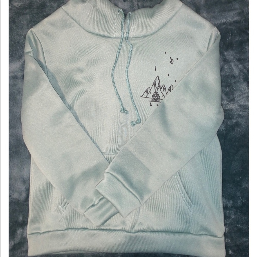 Shein Aqua sweatshirt